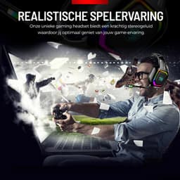 Gaming Headset met Microfoon - Headset PS4, PS5, Xbox One, Xbox Series en PC - Virtueel 7.1 Surround Sound — thumbnail 6