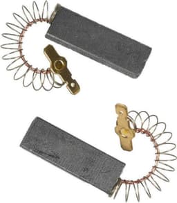 Koolborstels wasmachine - koolborstel set 12 x 5 mm met veer en klem - koolborstelset alternatief geschikt voor Bosch Siemens — thumbnail 2