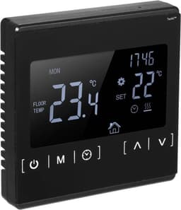 TechU™ Slimme Thermostaat Optic – Alleen voor Elektrische Vloerverwarming – Zwart – App & Wifi – Google Assistant & Alexa Amazon — thumbnail 3