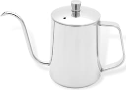 House of Husk Slow Coffee Ketel - Zilver- Pour Over Kettle - Gooseneck kettle - Heet Water Ketel - Coffeemaker - RVS - Cafetière - Pour Over - Koffie - 600 ml — thumbnail 1