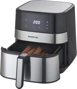 Inventum GF500HLD Airfryer XL - 5L - 8 programma's - 80-200 °C - Tot 5 personen - Zilver/Zwart — thumbnail 3