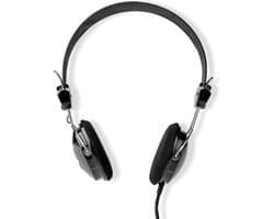 Nedis Bedrade On-ear Koptelefoon - 3,5 mm - Kabellengte: 1.10 m - Zwart