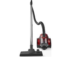 Nedis Zakloze Stofzuiger - Zakloos - 700 W - Stof capaciteit: 1.5 l - Combi-Borstel - Actieradius: 7 m - HEPA-luchtfilter - Antraciet / Rood