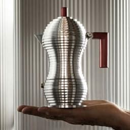 Alessi Percolator Pulcina - MDL02/3 R - Rood - 3 kops - door Michele De Lucchi — thumbnail 5