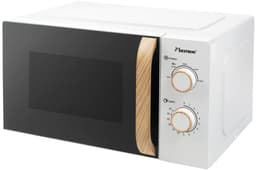 Bestron AMN200NH Magnetron 20 Liter - Compacte Solo Magnetron - 5 Vermogensstanden - Mechanische Timer met Automatische Uitschakeling - Ontdooifunctie - Draaiplateau - Vrijstaande Magnetron voor Keuken, Studenten, Kleine Huishoudens - Wit — thumbnail 3