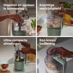 Kenwood MultiPro Go FDP23.140GR - Foodprocessor - Eucalyptus groen - Express Serve - Go collectie — thumbnail 2