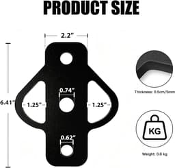 Kogelkop trekhaak voor grasmaaier - robuust staal - roestwerend - ideaal voor zware lasten - ShopVlot — thumbnail 5