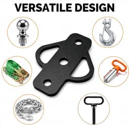 Kogelkop trekhaak voor grasmaaier - robuust staal - roestwerend - ideaal voor zware lasten - ShopVlot — thumbnail 4