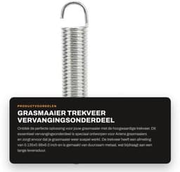 Trekveer 08320300 - Metalen Trekveer - Vervanging voor Ariens/Gravely Grasmaaier - Duurzaam - 0.135x0.98x6.0 inch - Uitstekende prestaties - Grasmaaieronderdeel — thumbnail 1