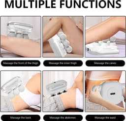 Solidchoice - Draagbare Massage Gun met 18 Massagekoppen en 50 Snelheden — thumbnail 5