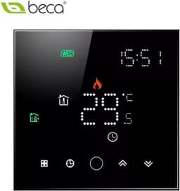 Slimme Thermostaatregeaar - Temperatuurregelaar - Comfortabele Verwarming - App Afstandsbediening - 240 Volt - Zwart — thumbnail 3