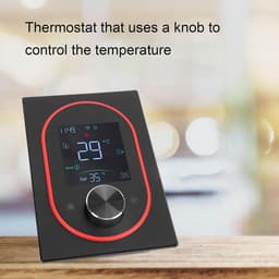 Slimme Thermostaat - Verwarmingsthermostaat Programma - Energie Besparen - APP Bediening - 130 x 88 mm - Zwart — thumbnail 4