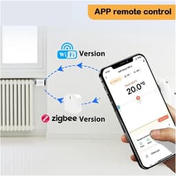 Slimme Thermostaatkop - Radiatorkraan Actuator - Verwarming Regelen - APP Afstandsbediening - M30x1.5mm - Wit — thumbnail 5