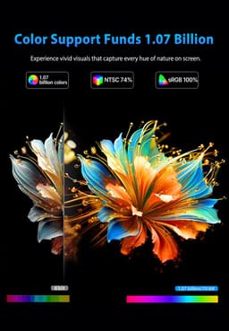 UPERFECT 2K 16'' draagbare monitor 2560*1600 QHD 120Hz extern scherm USB-C Mini HDMI voor laptop, pc, smartphone, Switch — thumbnail 3