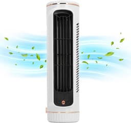 KZQ Draagbare torenventilator wit met 3 snelheden, horizontaal en verticaal instelbaar, geschikt voor kantoor, woonkamer en slaapkamer — thumbnail 1