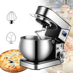 Keukenmachine - Mixer - Bakken en Koken - Elektronische Timer - 5.5 Liter - Zwart — thumbnail 1