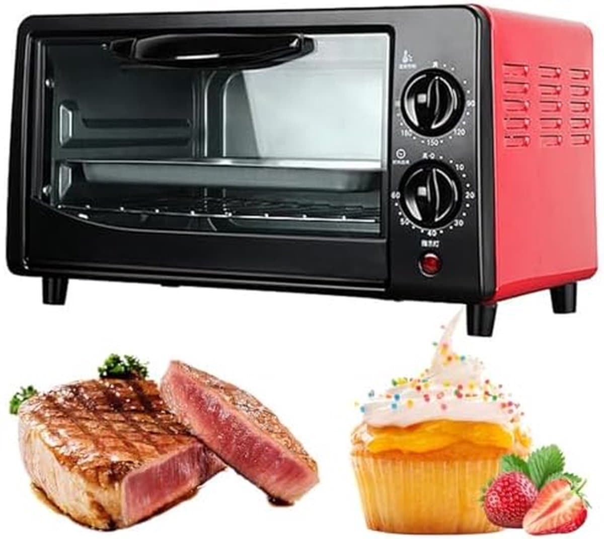 Compacte Oven - Keukenapparaat - Maaltijden Bereiden - Multifunctioneel - 11 Liter - Zwart — afbeelding 1
