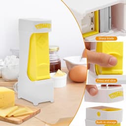 Botersnijder - Boterdispenser - Bakken en koken - Geïntegreerde opslag - 203 cm - Wit — thumbnail 2