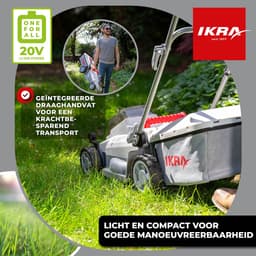 IKRA accu-grasmaaier ICM 2033 met mulch-functie, inclusief 20 V accu en oplader — thumbnail 3