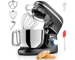 NIVA® Deegmachine - Mixer met Kneedhaak - Kneedmachine - Zwart - 38cm x 24cm x 32cm