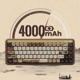 Akko MU01 Mountain Seclusion toetsenbord Gamen USB + RF Wireless + Bluetooth QWERTY Amerikaans Engels Hout — thumbnail 2