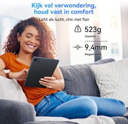 ExcitPower T80 - Tablet - 18GB RAM - 128GB ROM - 6000mAh - Android 16 - Bluetooth 5.0 - Grijs — thumbnail 2