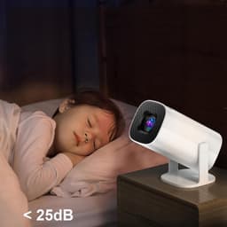 Mini Beamer - Draagbaar Projector - Android 12 - 5G & WiFi & Bluetooth 5.0 - 180° Hoek - 1080P - 200 ANSI - Thuisbioscoop - Voor Thuis en Kantoor — thumbnail 4