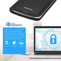 Externe Harde Schijf - Draagbare Opslag - Bestanden Opslaan - Schokdetectie Technologie - 1 TB - Zwart — thumbnail 3