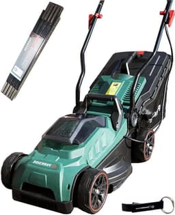 Accu Grasmaaier - Elektrische maaier - Gazon Onderhoud - Inclusief Duimstok - Tot 200m² - Groen — thumbnail 1
