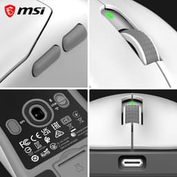 MSI FORGE GM340 WIRELESS WHITE – Gamingmuis – Draadloos RF - Bluetooth – Optisch – 12.000 DPI — thumbnail 3