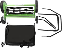Handmaaier Grasmaaier - Loopmaaier Reelmaaier - Gazon Onderhoud - Stil Milieuvriendelijk - 50 cm Snijdbreedte - Groen Zwart — thumbnail 4