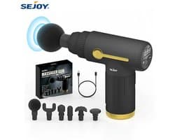 VidaStore massage gun - Massage pistool - Massage apparaat - Sportmassage - Touchscreen - 10 snelheden - 6 verschillende koppen