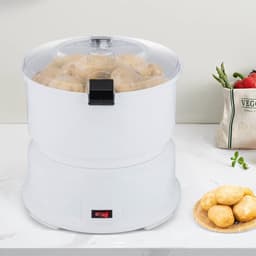 Elektrische Aardappelschilmachine - Keukenapparaat - Snel Groenten Schillen - 85W Puur Koper Motor - 0.8 kg Capaciteit - Wit — thumbnail 4