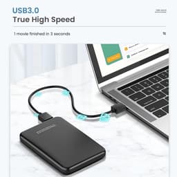 Externe Harde Schijf - Opslagapparaat Mobiel - Bestanden Opslaan - Directe Herkenning Windows - 1TB - A — thumbnail 5