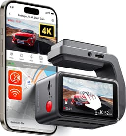 SnelShoppen - 4K Dash Cam Auto Camera met 2.2 inch Touch Screen, Nachtzicht, GPS, WiFi, 32GB Kaart, 24U Monitor en Spraakbesturing — thumbnail 1