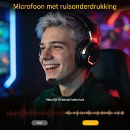 longziming -Vervangende 3,5 mm Headset Microfoon – Afneembare Gaming Microfoon met Ruisonderdrukking, LED Mute-Indicator en Flexibele Microfoonarm — thumbnail 4