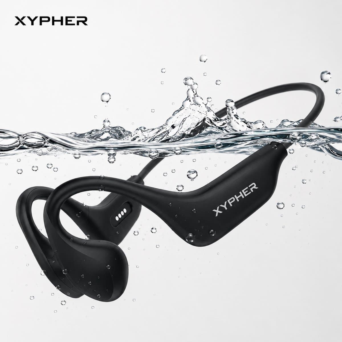 Xypher® Wave Bone Conduction Headphone - Sport Oortjes Draadloos - Hardloop Hoofdtelefoon - koptelefoon fietsen sport - open ear - Bluetooth 6.0 - waterdicht — afbeelding 1