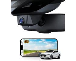 SnelShoppen - 4K Auto Dashcam voor Mazda CX5 2019-2025 & CX-9 2020-2024, Nachtzicht, Wifi, G-sensor, Supercondensator, Plug & Play, Incl. 64GB SD-kaar