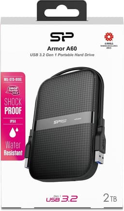 Externe Harde Schijf - Portable Hard Drive - Bestanden Opslaan - Militaire Kwaliteit Certificering - 2 TB - Zwart — thumbnail 4