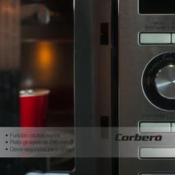 Inbouw Magnetron - Compacte Oven - Snel Eten - 800 Watt Vermogen - 20 Liter - Roestvrij Staal — thumbnail 4