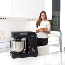 Keukenmachine - Mixer Deegmaker - Recepten Bereiden - Planetair Systeem - 52 Liter - Zwart — thumbnail 4