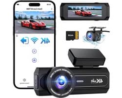 Dash Cam - Autocamera Rijcamera - Veilig Rijden - 4K en 1080P - 1 stuk - Zwart