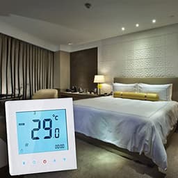 Digitale Thermostaat - Slimme Regelaar - Temperatuur Regelen - Programmeerbaar LCD Touchscreen - 86 cm - Wit — thumbnail 3