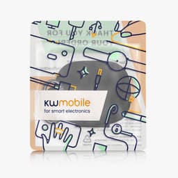 kwmobile cover voor oordopjes case - geschikt voor Shokz OpenFit Pro - Trendy beschermhoes draadloze oordopjes in zwart — thumbnail 2