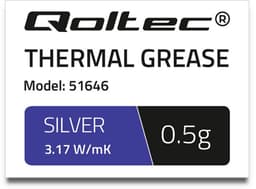 Qoltec Thermisch Geleidende Crèmepasta Voor Cpu En Gpu 317 Wmk 05G Zilver Effectief — thumbnail 2
