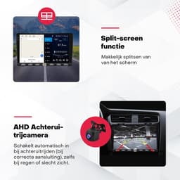 Boscer 2 Din Autoradio - Geschikt voor Ford Fiesta (2009-2014) - Draadloos Apple CarPlay & Android Auto - Vernieuwd Bedieningspaneel - 9 Inch HD Touchscreen - Android 15 - 4+64GB - WiFi, Bluetooth & USB - Camera & Microfoon — thumbnail 5