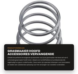 Dailygoods- Veren Vervangingsset - 5 Stuks - Universele Bosmaaier Onderdelen - Sterk en Duurzaam - Hoogte 5,2 cm - Veiligheidswaarschuwing - Trimmerveren — thumbnail 1