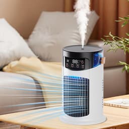 Airco Ventilator - Persoonlijke Koeler - Ruimte Koelen - IJszakfunctie - 12 cm - Uniek — thumbnail 3