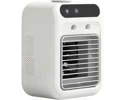 Mobiele aircooler stil tafelmodel met nevelverkoeling 500 ml watertank voor thuis en kantoor