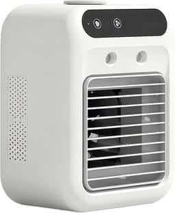 Mobiele aircooler stil tafelmodel met nevelverkoeling 500 ml watertank voor thuis en kantoor — thumbnail 1